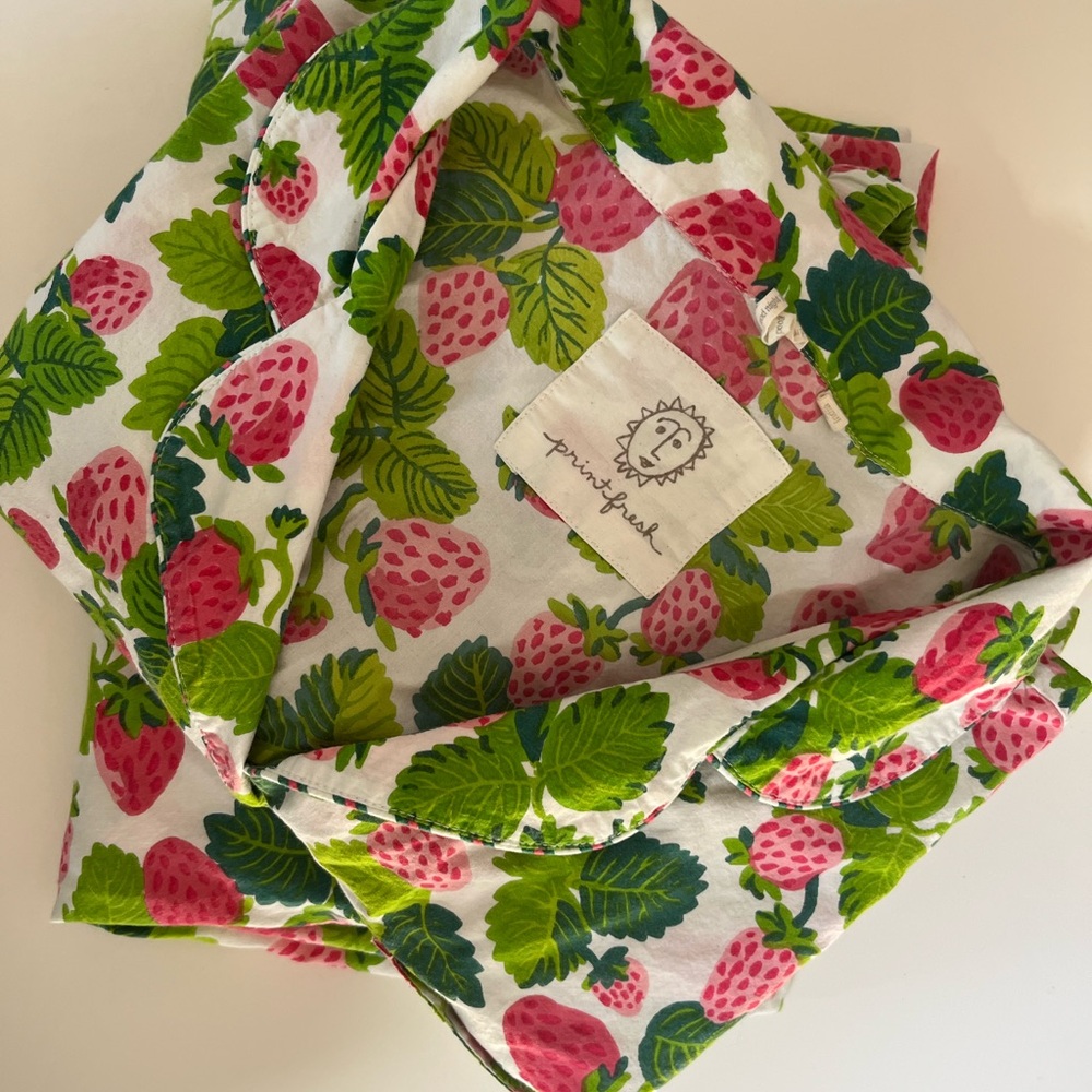 Printfresh Pajama Set- Strawberry Fields